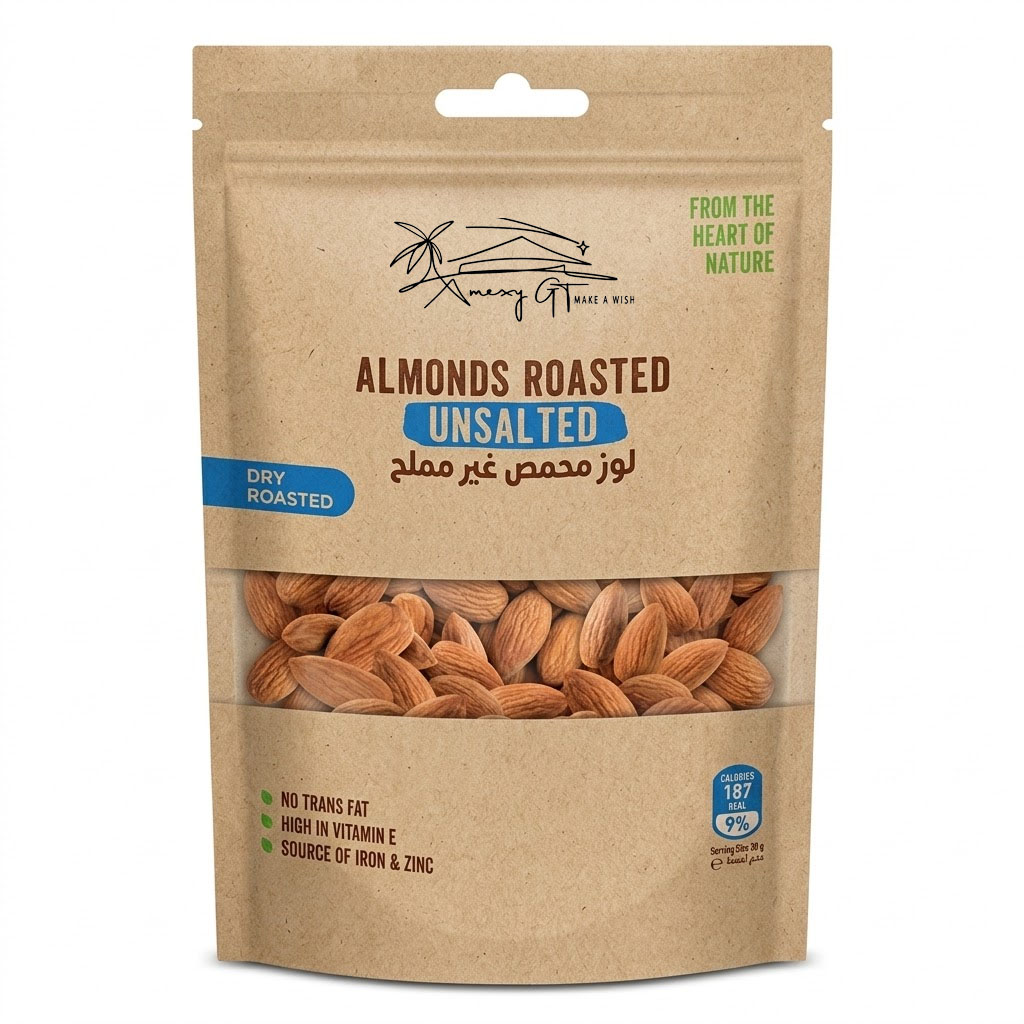 Almonds Roasted Unsalted150g Almonds Roasted Unsalted