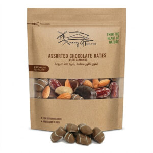 Assorted-Chocolate Dates with Almonds