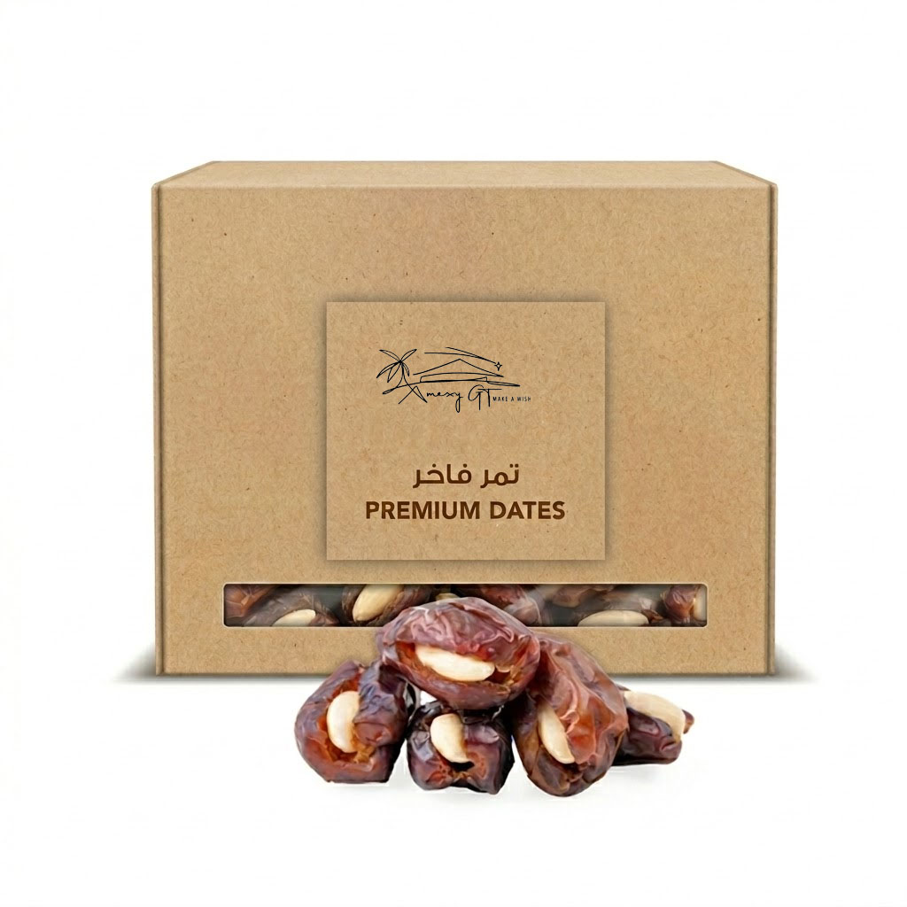 Dates Khudri with Almonds-Blanched 100g Dates Khudri with Almonds-Blanched