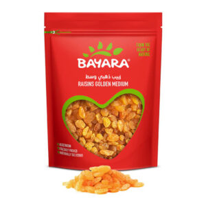 Bayara Raisins Golden Medium | 1kg Premium Seedless Dried Grapes