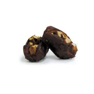 A 250g serving of Bayara Khudri Dates stuffed with whole roasted pistachios.